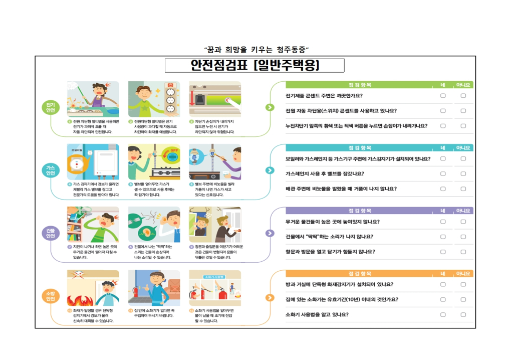 2019학년도 우리집 안전 환경 점검 가정통신문002