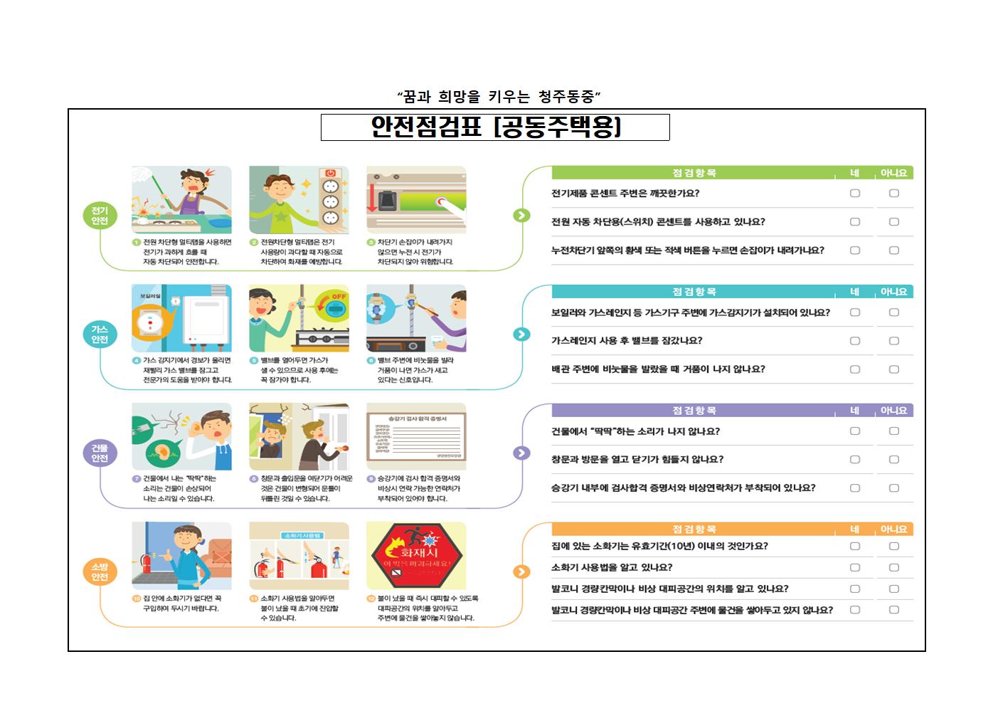 2019학년도 우리집 안전 환경 점검 가정통신문003